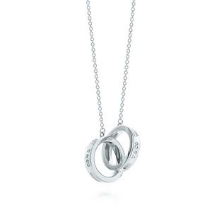 Tiffany interlocking circles necklace sterling